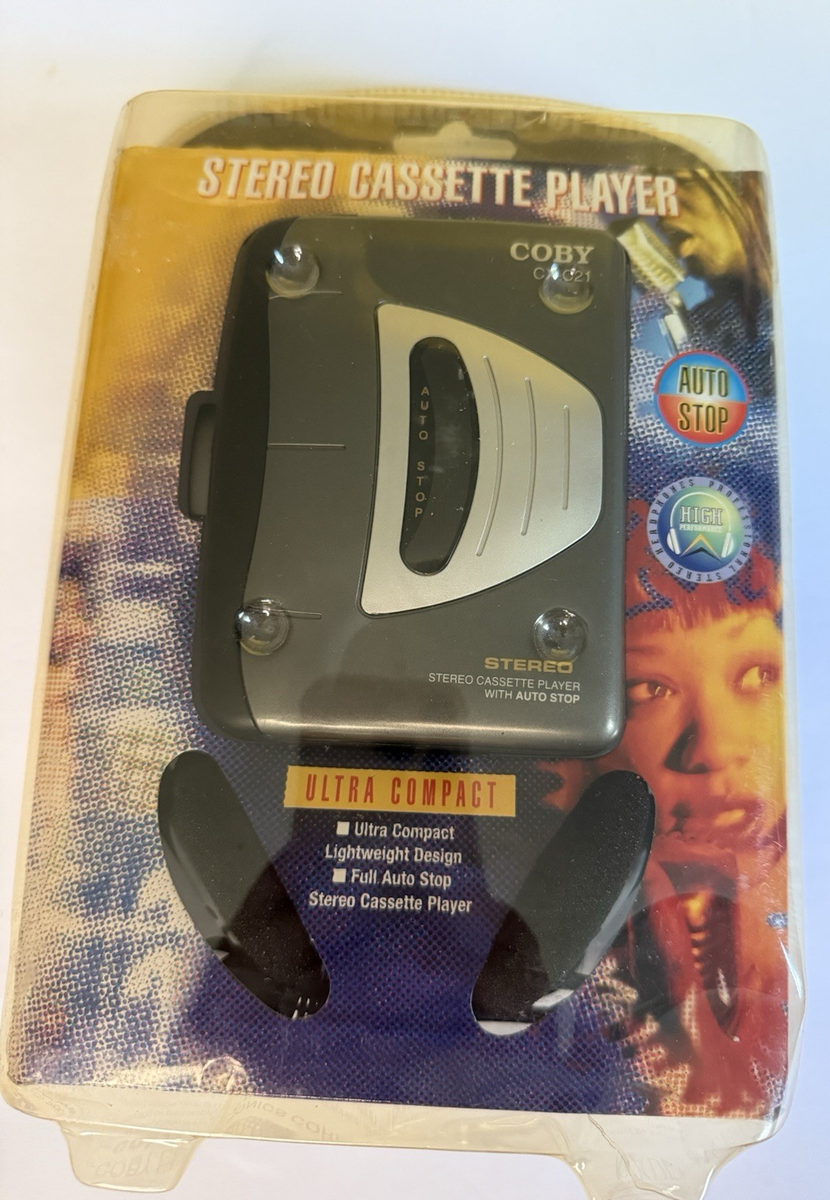 New Coby Stereo Cassette Player CX-C21 Ultra Compact With