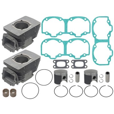 2 SPI Cylinders, Pistons, Gaskets, Bearings for Ski-Doo many 2003-2009 550F 76mm