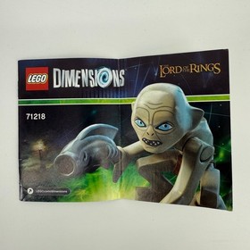 LEGO Dimensions Lord of the Rings 71218 Fun Pack Gollum Shelob Box Missing 1 leg
