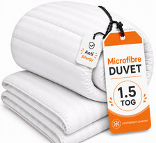 Summer Cool Duvet 1.5 Tog Ultra Lightweight Quilt Striped Microfibre Cover