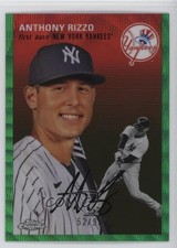 2023 Chrome Platinum Anniversary Green Wave Refractor 52/99 Anthony Rizzo 11qz