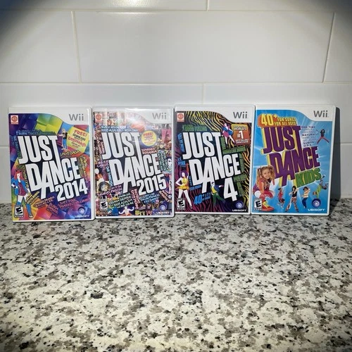 Nitendo Wii Just Dance Game Bundle Lot