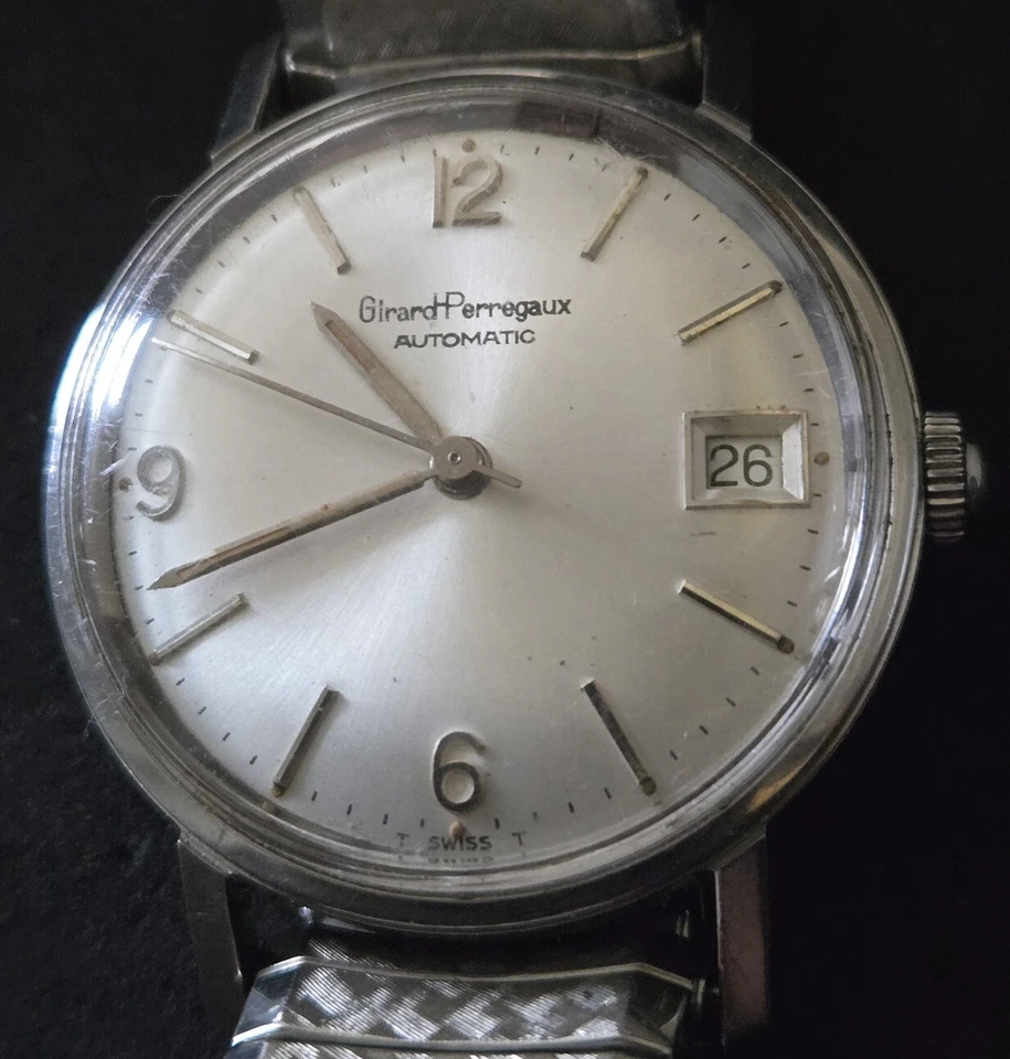 Relógio masculino vintage 1960 Girard Perregaux, automático 17 joias. FRETE GRÁTIS. - Imagem 2 de 4