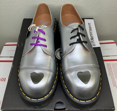 Dr. Martens Steel Toe MadeMe Womens US 10 platform 1461 exposed 1925 heart shoes