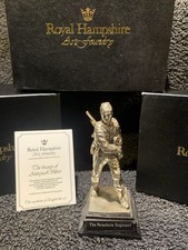 Royal Hampshire Art Foundry Silver Plated Military Figure Parachute Regiment
