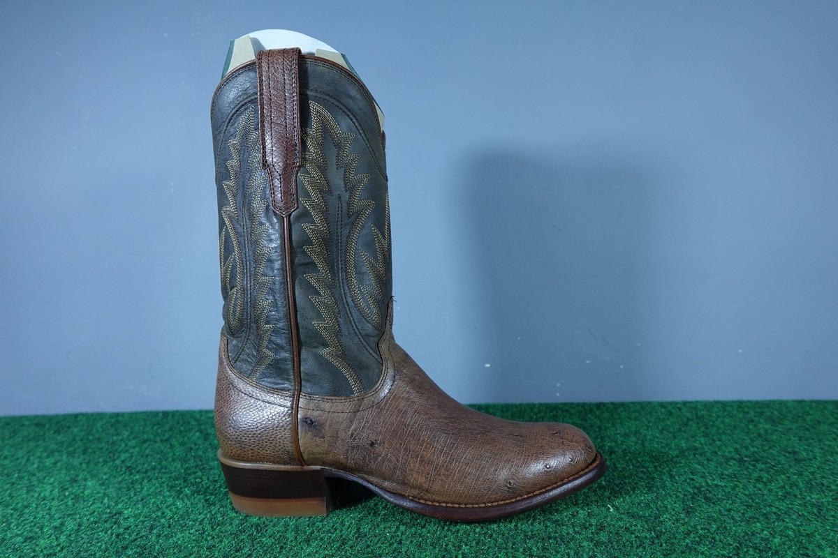Tecovas Navy Smooth Ostrich Boots shut the front DOOR these new ostrich Annies have my HEART  main image 2