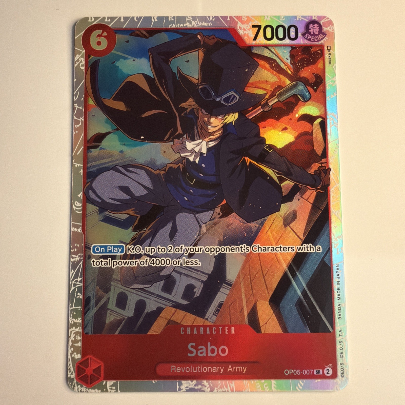 Sabo Foil Awakening of the New Era One Piece #OP05-007