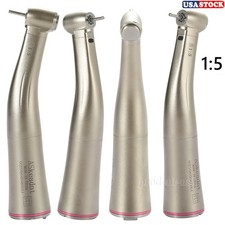 NSK Style LED Dental Electric Handpiece 1:5 Contra Angle Fiber Optic High Speed