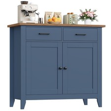 91cm Sideboard with 2 Drawers & 2 Doors, Modern Kitchen Storage Cabinet, Hallway