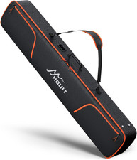 Waterproof Padded Snowboard Travel Bag with Ski Pole Pocket and Mesh Storage