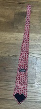 Vintage BURBERRY  S of London 100 Pure Silk Tie Necktie Hand Sewn In USA