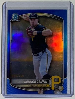 2025 Bowman Draft - Chrome Konnor Griffin #BDC-102 Blue Refractor /150 (RC)