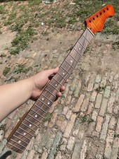 Sunburst Red flame maple Top 22frets Roasted Maple Electric guitar neck Rosewood