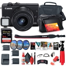 Canon EOS M200 Mirrorless Digital Camera with 15-45mm Lens 3699C009  More