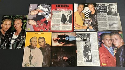 BROS Matt Luke Goss Magazin Clippings A4 Poster Pinup England USA 90er Sammlung