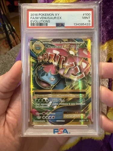 M Venusaur EX 100/108 Mega Pokemon XY Evolutions 100 MINT PSA 9