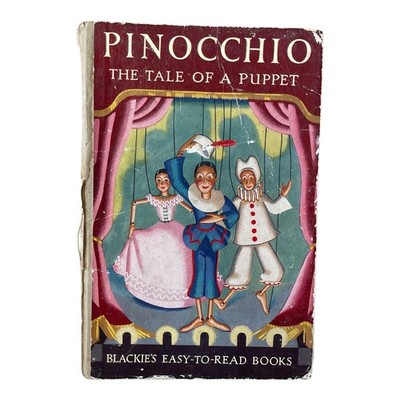 Vintage Pinocchio Tale of a Puppet Blackie's Easy-to-Read Books