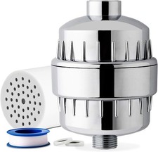 15 Stages Shower Head Filter Softener Hard Water Purifier Cartridge Universal UK