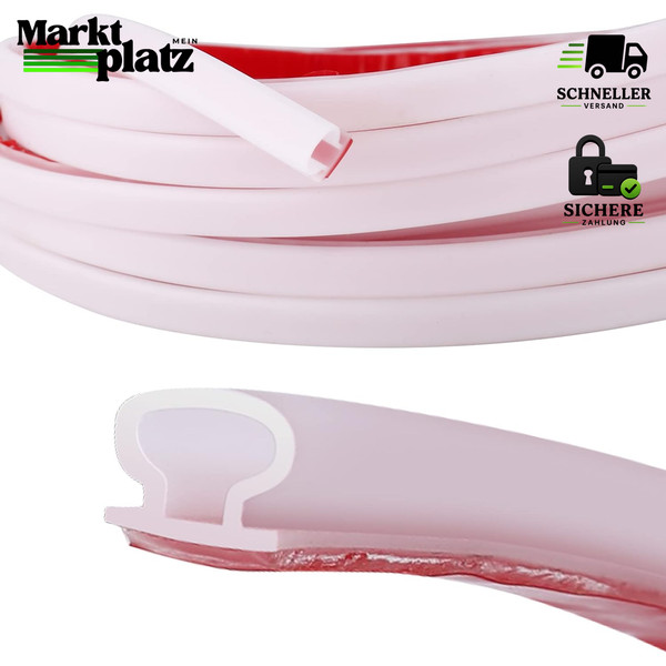 Dichtungsband Selbstklebend 10Mm X 6Mm 10M TüR Fenster Schalldicht Wasserdicht-image