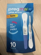Pregmate Ovulation Test Sticks 10 Count Log Track Predict Exp 05/26
