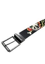 Ed Hardy Men's - Live To Ride- Speed Kills -y2k- Reversible Leather Belt Size 36