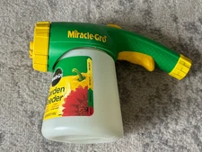 Miracle-Gro Garden Feeder Sprayer Empty Multiple Spray Patterns Improved Trigger