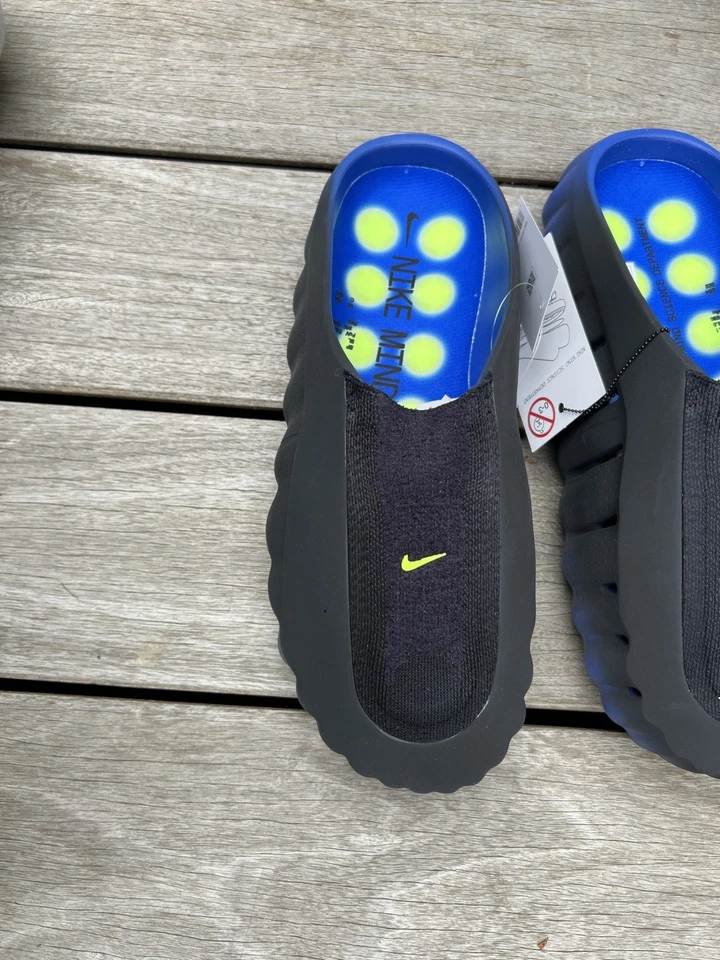 Nike Mind 001 Flyknit Slide Hyper Royal Black - EU 47,5 NEU & OVP | Händler - Bild 3 von 4