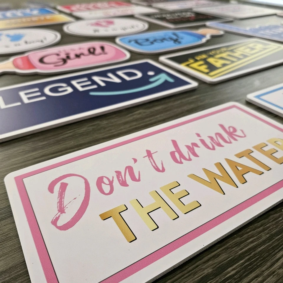 20designs 10pcs Gender Reveal Photobooth PVC Props, Baby Shower photobooth PROPS - Image 4 of 4