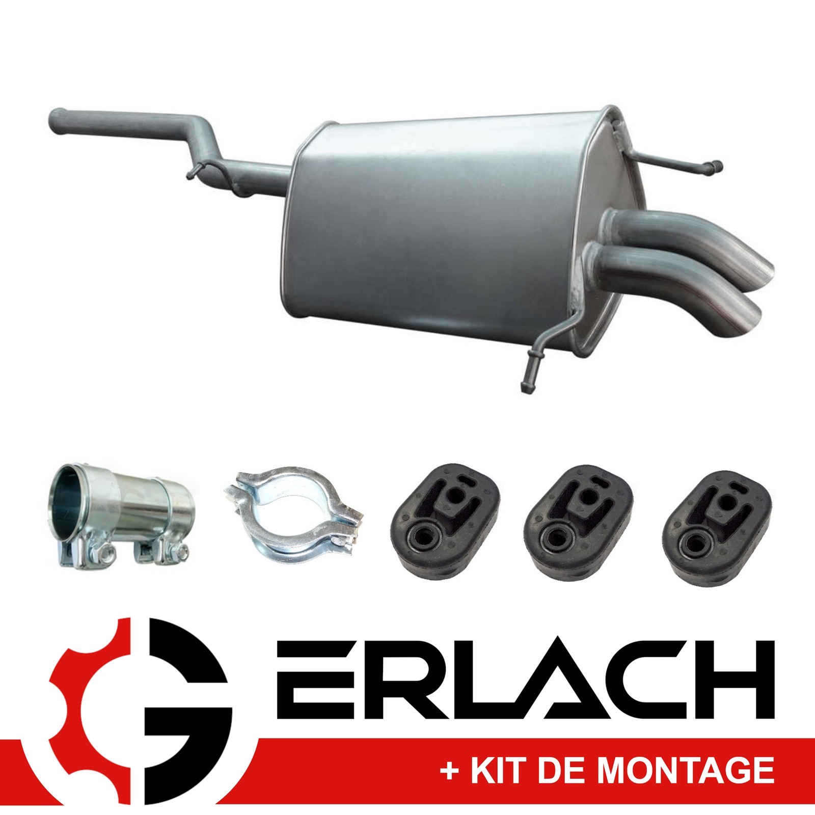 Silencieux arriere Mercedes Classe C W203 pour réparer un echappement bruyant C 270 CDI