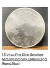 Lot Of 5 Silver Rounds 1 Oz Each