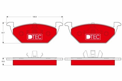 TRW GDB108 Kit Pastiglie Freno A Disco – Compatibile Con Renault 8, 10 E Modelli Anni '60-'70 - 2