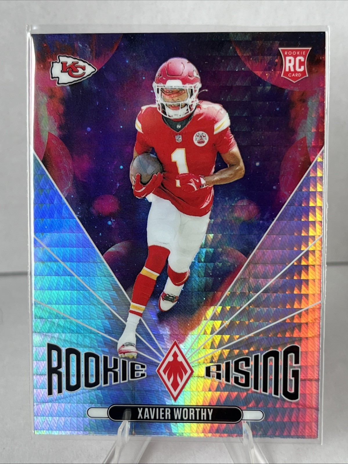 2024 Panini Phoenix - Rookie Rising Xavier Worthy #RR-XWY Hyper (RC)