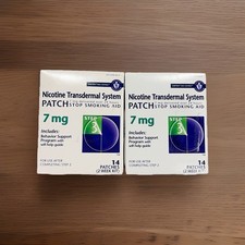 2 Habitrol Nicotine Transdermal System Patch Stop Smoking Aid 7 mg 14 Count Ea