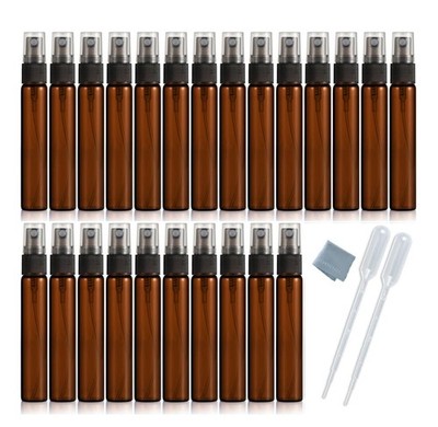 Elfenstall- 25 Pack Set 10ML Protable Refill Bulk Atomizer Spray Travel Perfu...