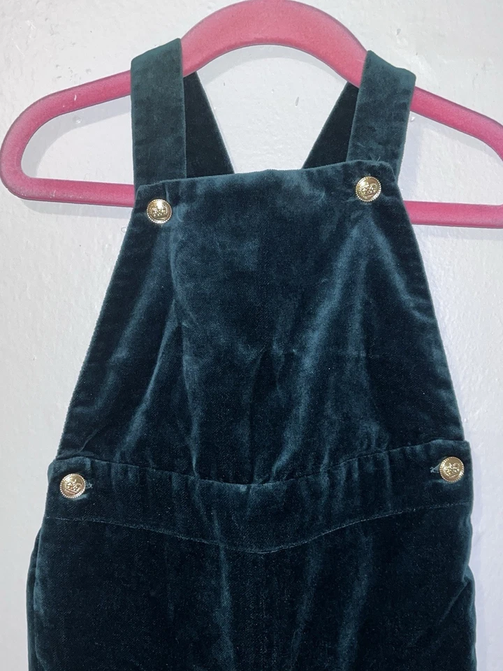 Mono Ralph Lauren Bebé Terciopelo Verde Talla 18 Meses Foto 3 de 4