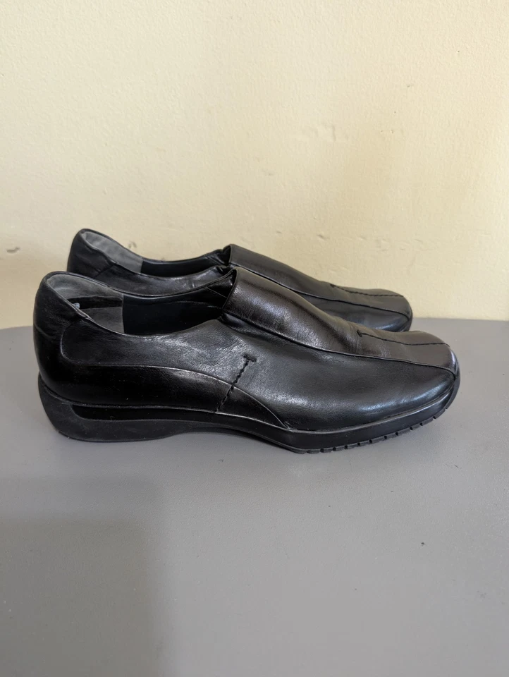 Zapatos mocasines de cuero negros Paul Green Munchen para mujer talla 4,5 Reino Unido/Estados Unidos 7  Foto 2 de 4