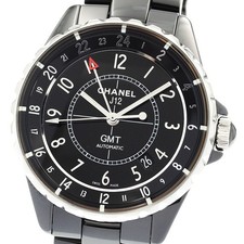 CHANEL J12 GMT H3102 Black ceramic black Dial Automatic Men's Watch_909593