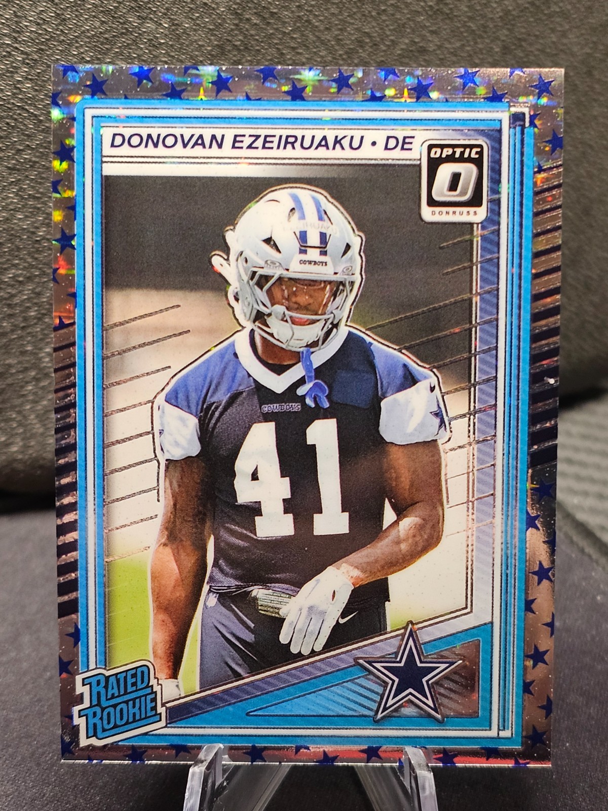 Donovan Ezeiruaku 2025 Donruss Optic #230 Rated Rookie Stars Holo Prizm RC