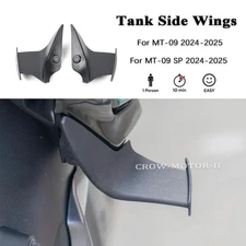 Black Side Downforce Spoilers Race Wings Fit For Yamaha MT-09 MT09 SP 2024-2025