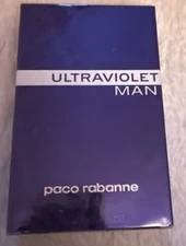 ULTRAVIOLET MAN BY PACO RABANNE 3.4 OZ EAU DE TOILETTE SPRAY FOR MEN NEW!!!