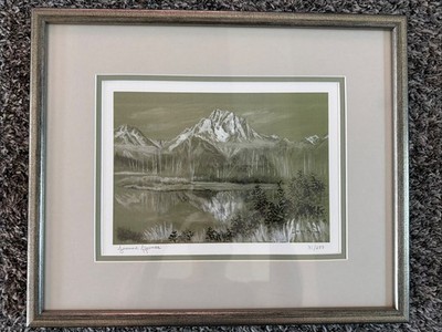 Joanne Hennes, Mt. Moran From Oxbow, Limited Art Print (31/250)15x12.