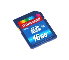 Transcend 16GB Class 6 SDHC Flash Memory Card TS16GSDHC6