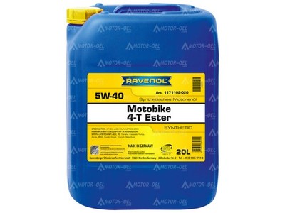 20 Liter RAVENOL Motobike 4-T Ester SAE 5W-40, Motorenöl Made in 