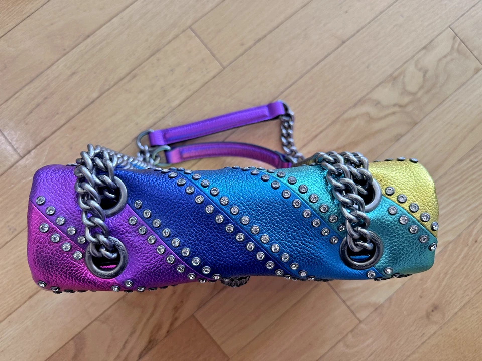 Bolso con tachuelas Kurt Geiger Kensington - Arco iris - Excelente estado - con bolsa para el polvo Foto 3 de 4