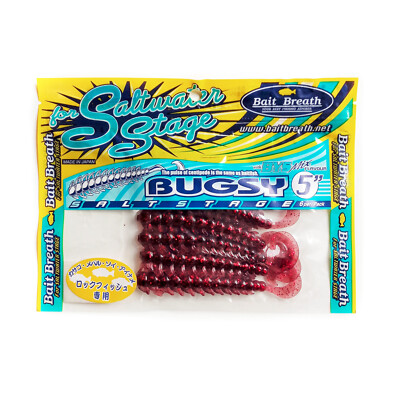 #S806 BAIT BREATH BUGSY Finesse Jig Lure Soft Scented Salty Bait PERCH WALLEYE