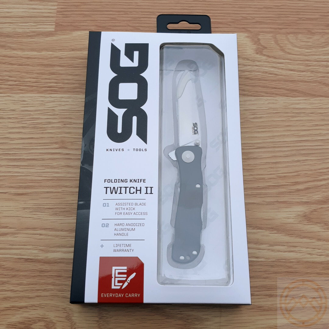 SOG Twitch II Assisted Folding Knife 2.63" AUS-8 Steel Blade Aluminum Handle