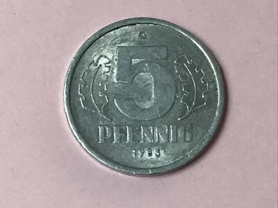 DDR - Umlaufmünze - 5 Pfennig - 1983 - Prägestätte A - Bild 1 von 2