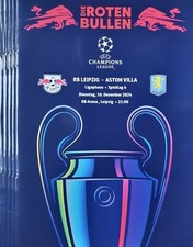2024 RB LEIPZIG V ASTON VILLA CHAMPIONS LEAGUE PROGRAMA DESDE TIERRA