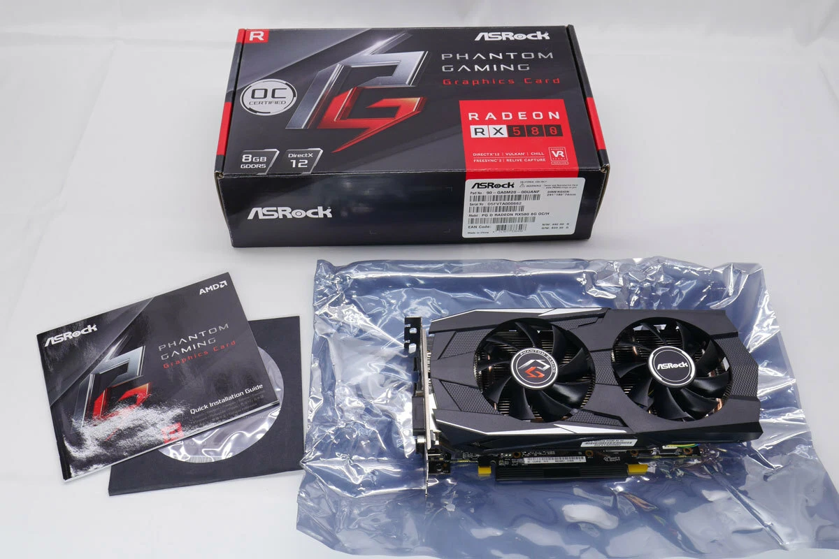 RX580 ASRook PHANTOM GAMING D RADEON 8G Home Appliances