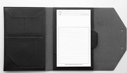 iPad portátil teléfono Maletín portátil Soporte Vaca Cuero Bolso Mensajero Negro W299 - Imagen 2 de 5